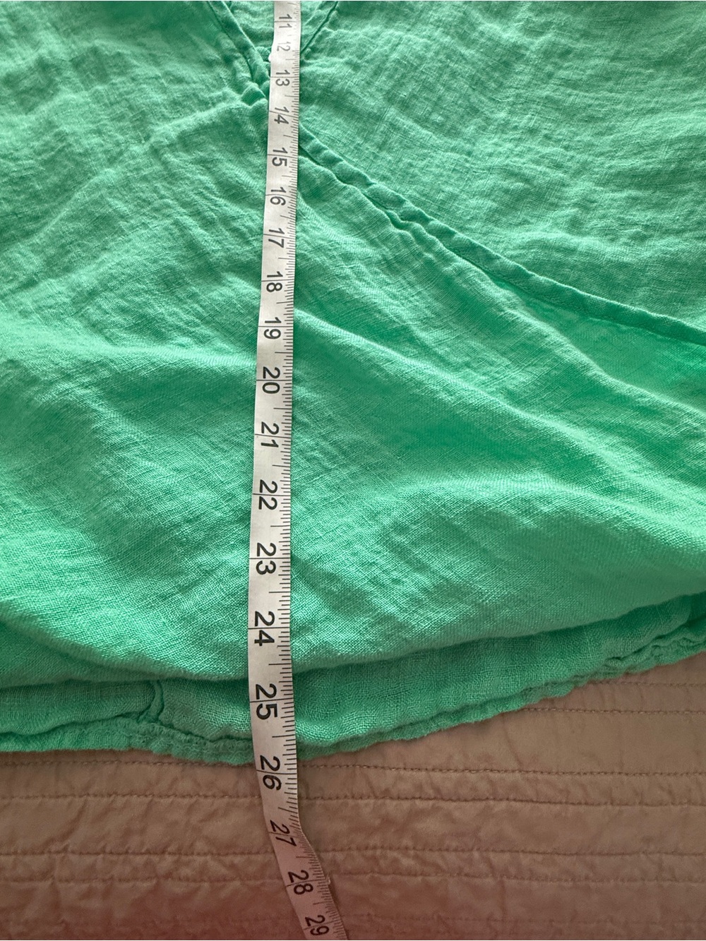 Lightweight Green Women's 100% linen - Picture 5 of 8
